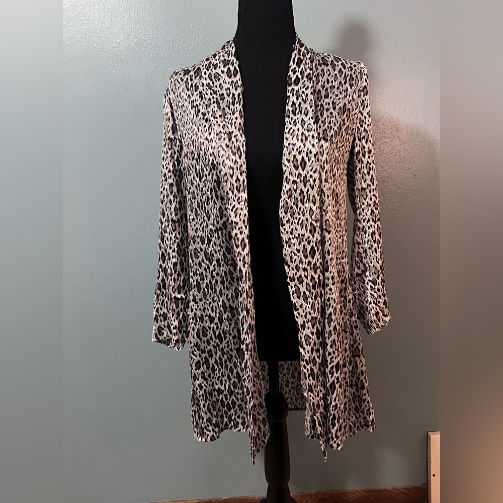 Chico's Animal Print lightweight Cardigan